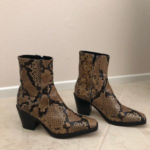 Zara Snakeskin Boots